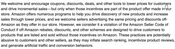 Amazon’s latest forum post related to off-Amazon rebates, coupons as well as other marketing incentives literally broke the internet and shook third-party sellers to the core.