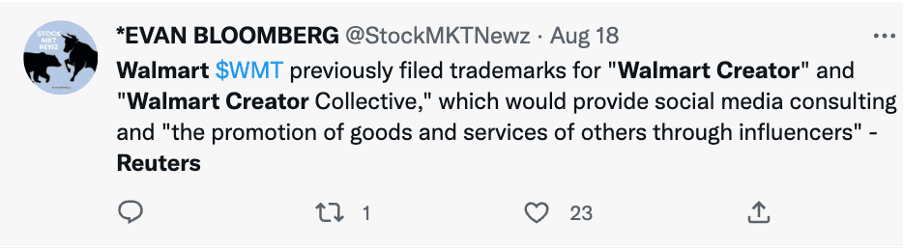 2 (1) A few months ago, we covered an article about Walmart possibly launching its dedicated Walmart Creator Platform – similar to the one Amazon has in place.